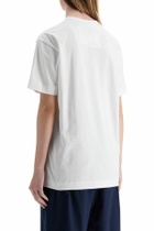COMME DES GARCONS PLAY unisex t-shirt in white cotton with graphic heart White