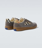 Burberry Terrace leather and suede sneakers