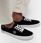 Vans - UA Authentic Circle V Embroidered Suede Sneakers - Men - Black