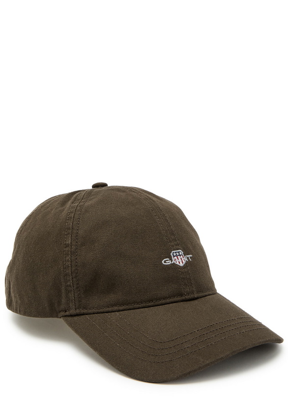 Photo: Gant Shield Logo-embroidered Cotton-twill cap - Brown - One Size
