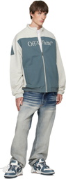 Off-White Gray Negative Big Bookish Relax Track Jacket