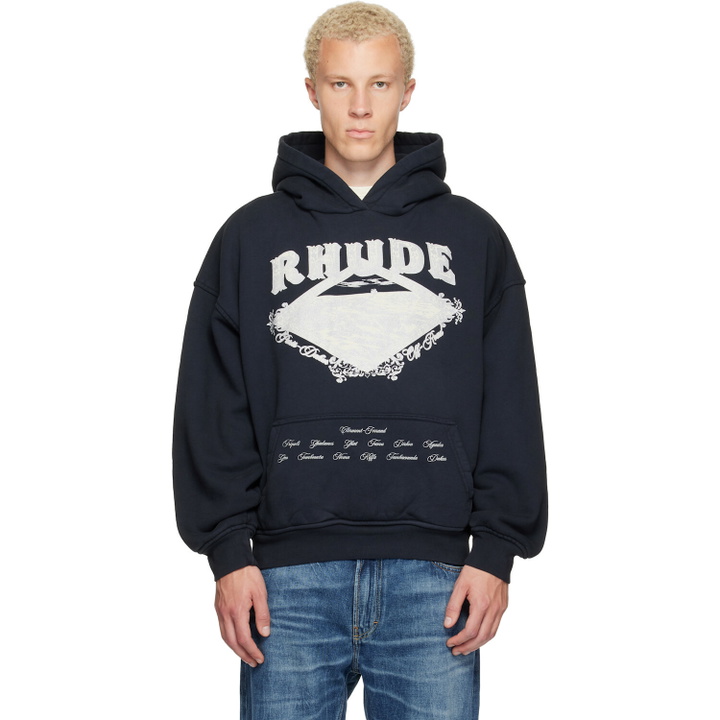 Photo: Rhude Black Dakar Convoy Hoodie