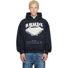 Rhude Black Dakar Convoy Hoodie