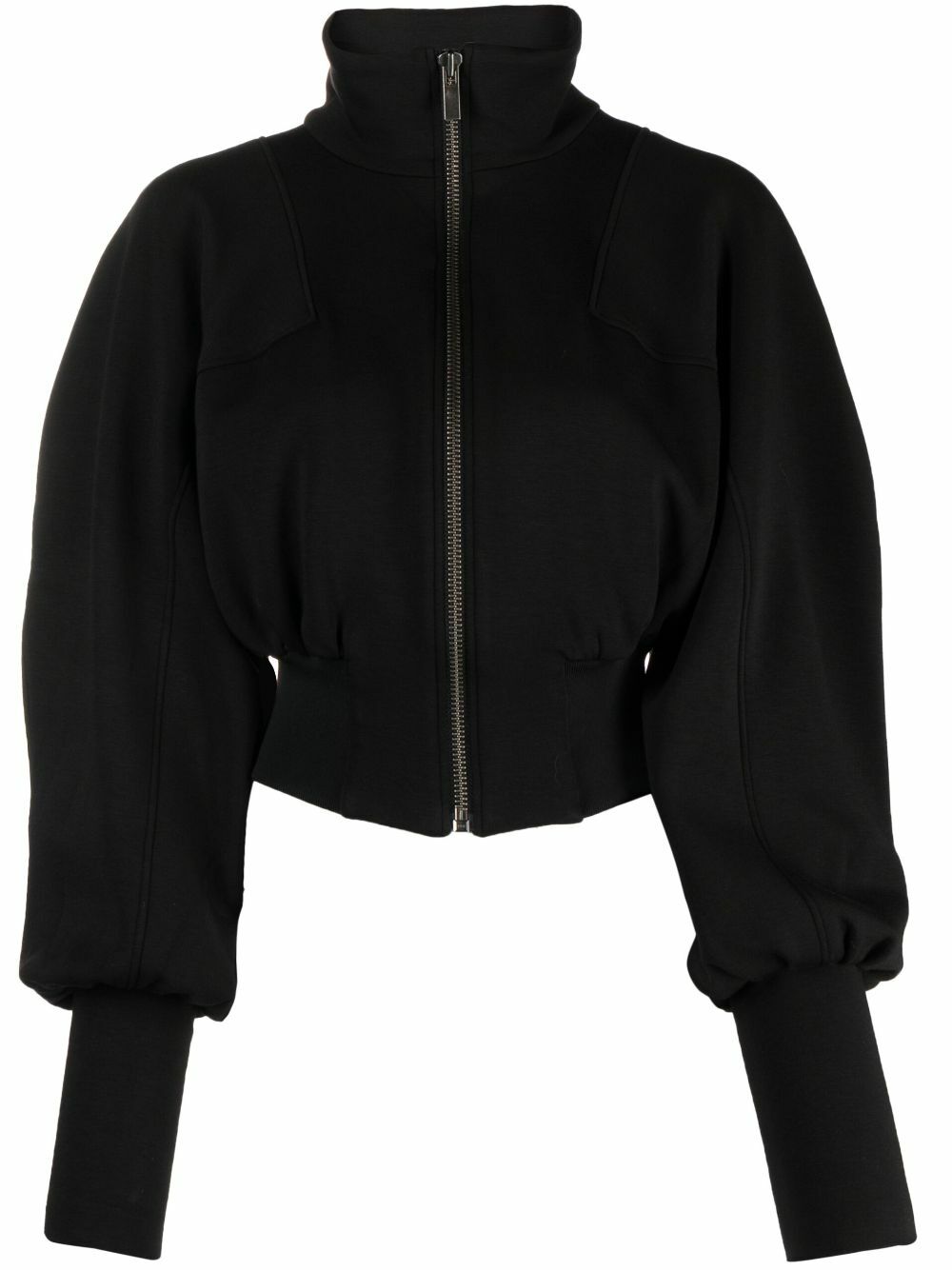 GAUGE81 Black Tabora Cropped Bomber Jacket