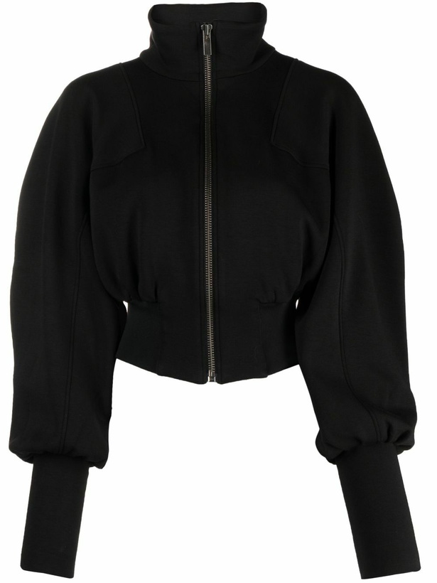 Photo: GAUGE81 Black Tabora Cropped Bomber Jacket