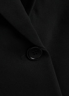 Reformation James Crepe Blazer Black