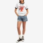 ERL Unisex Hurt Lover T-Shirt in Ivory