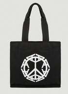 1017 ALYX 9SM - Peace Sign Tote Bag in Black