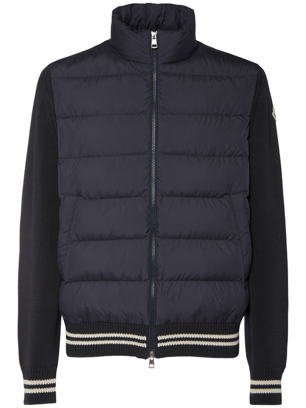 Photo: MONCLER Padded Cotton Down Cardigan Jacket