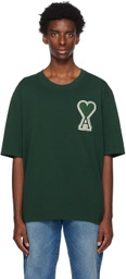 AMI Paris SSENSE Exclusive Green Ami de Cœur T-Shirt