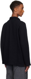 Isa Boulder SSENSE Exclusive Black Chevron Spread Stitch Shirt