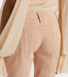 Blumarine Cotton canvas flared pants