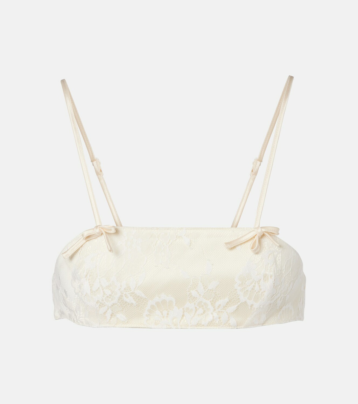 Aya Muse Eteri bow-detail lace bra top