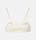 Aya Muse Eteri bow-detail lace bra top