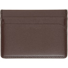 Jil Sander Brown Curve Card Holder