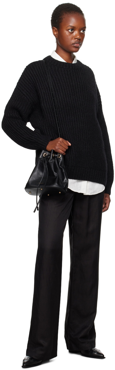 ANINE BING Black Sydney Sweater