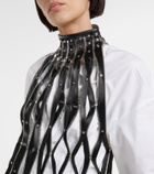Noir Kei Ninomiya - Faux leather cutout maxi dress
