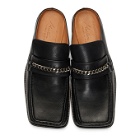 Martine Rose Black Leather Slip-On Loafers