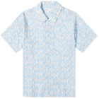 Universal Works Men's Takihyo Print Road Shirt in Blue