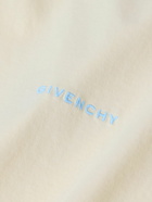 Givenchy - Logo-Embroidered Cotton-Jersey T-Shirt - Neutrals