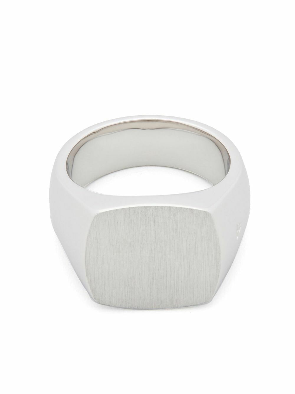 Tom Wood Sterling Silver Cushion Satin Ring