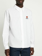 KENZO PARIS - Boke Logo Cotton Poplin Shirt