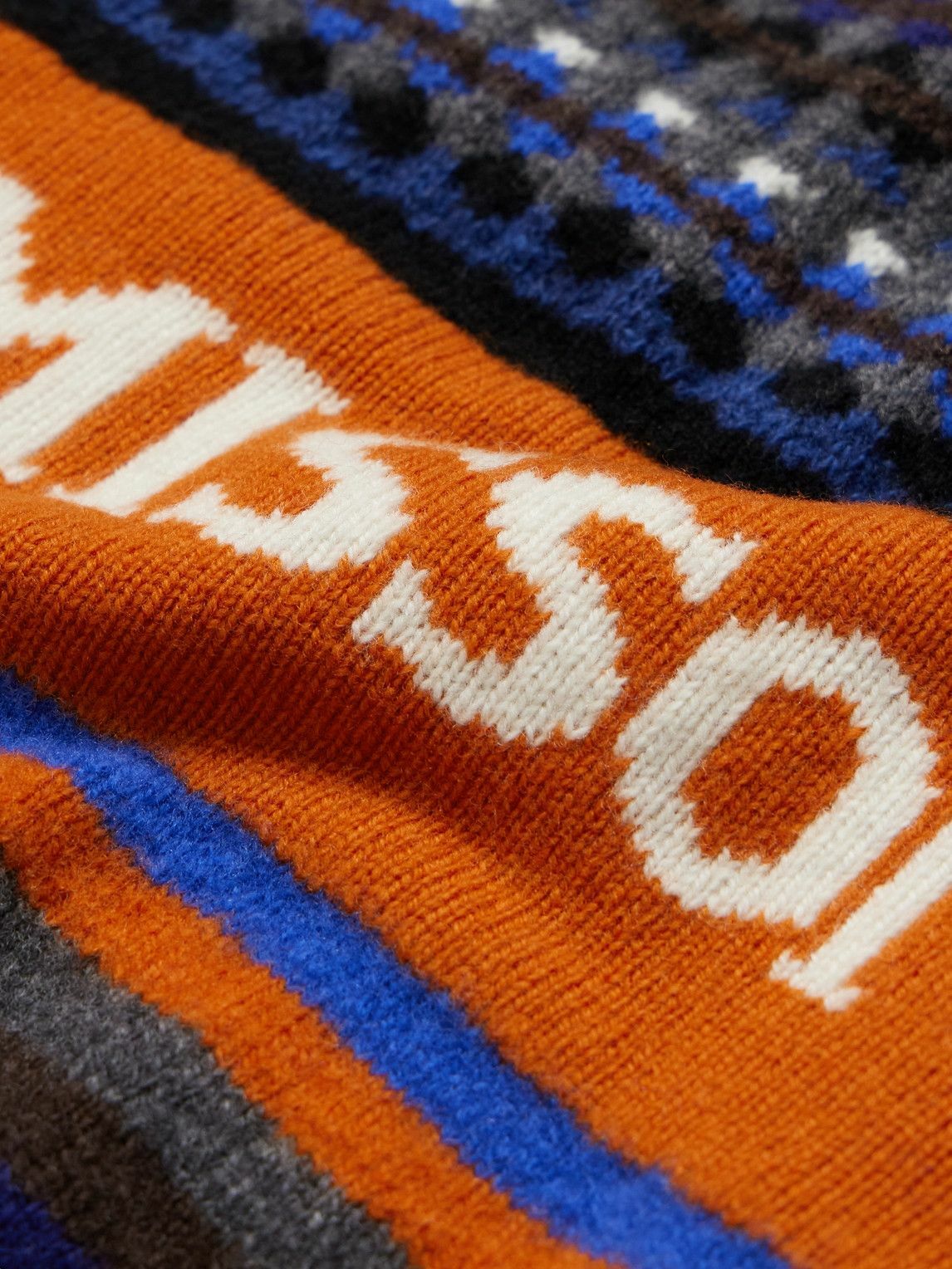 Missoni - Logo-Jacquard Striped Wool Scarf