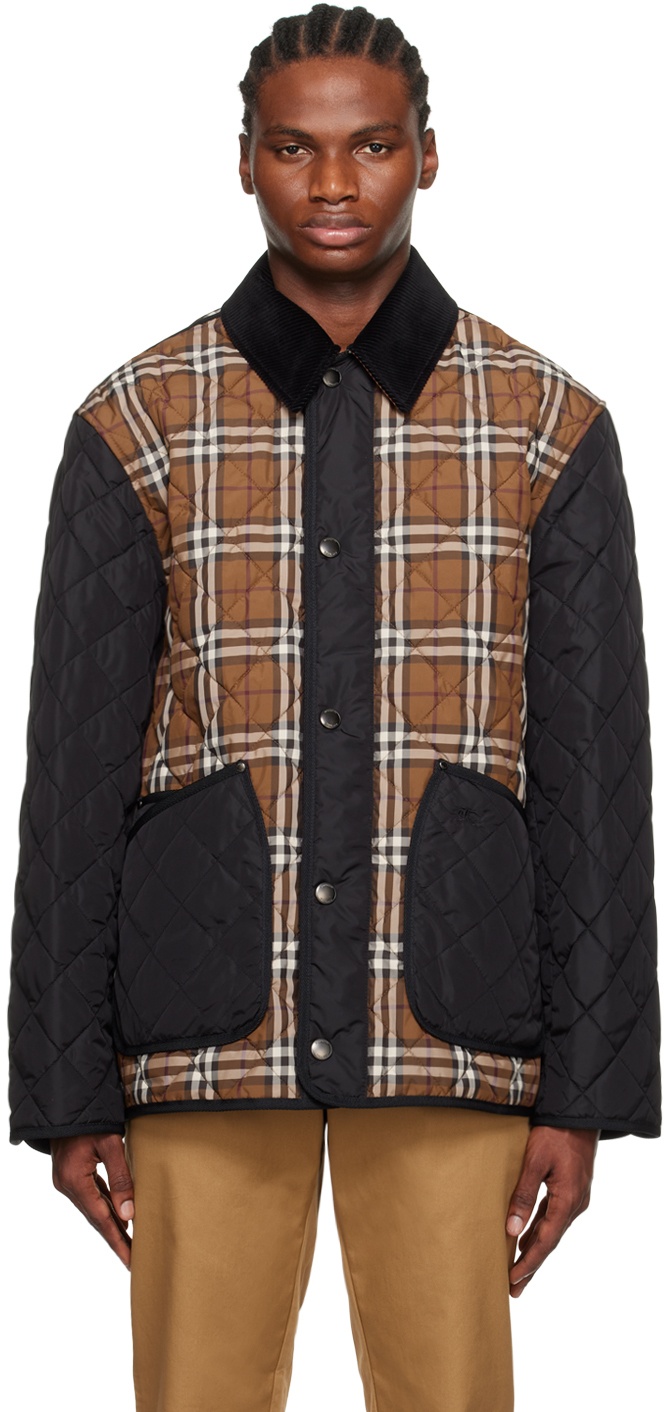 Burberry Brown Check Jacket Burberry