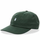 Norse Projects Men's Twill Sports Cap in Dartmouth Green