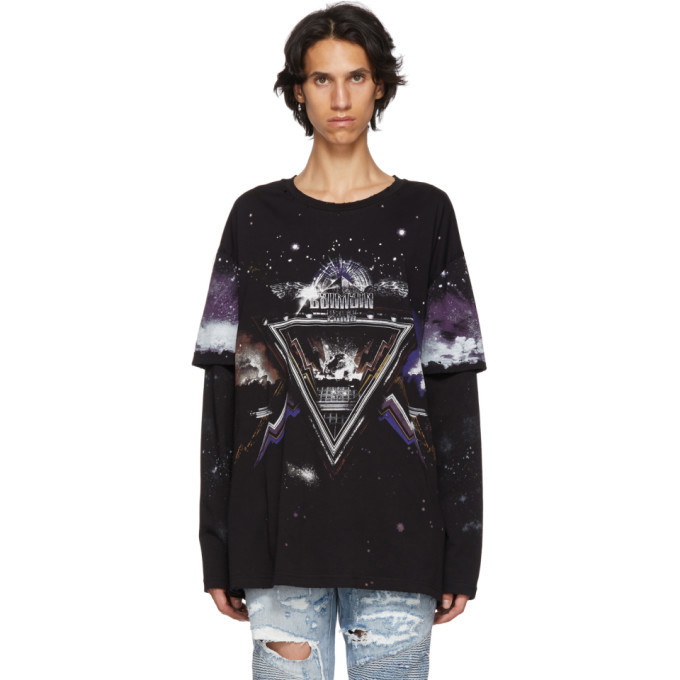 Photo: Balmain Black Pyramid Long Sleeve T-Shirt