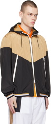 BOSS Beige & Black Hooded Jacket