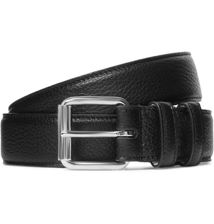 Photo: A.P.C. - 3cm Paris Full-Grain Leather Belt - Black
