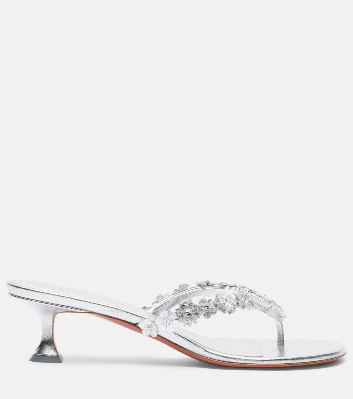 Amina Muaddi Janis embellished leather thong sandals