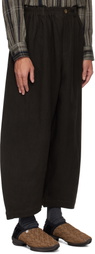 Aviva Jifei Xue Brown Cocoon Trousers