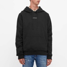 Calvin Klein Men's Micro Branding Hoody in Black