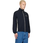 Moncler Navy Fourioun Cotton Blend Short Jacket