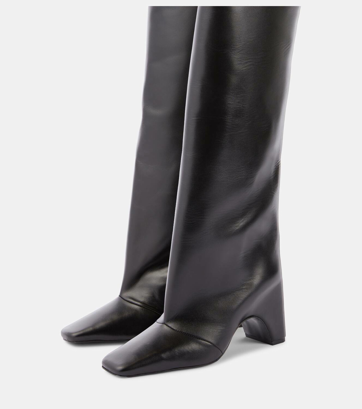 【関税込み】Bridge Stretch Boots - Coperni - Leather - Black Black Bridge Stretch Tall Boots by Coperni on Sale