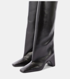 Coperni Bridge leather knee-high boots
