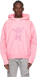 We11done Pink Teddy Hoodie