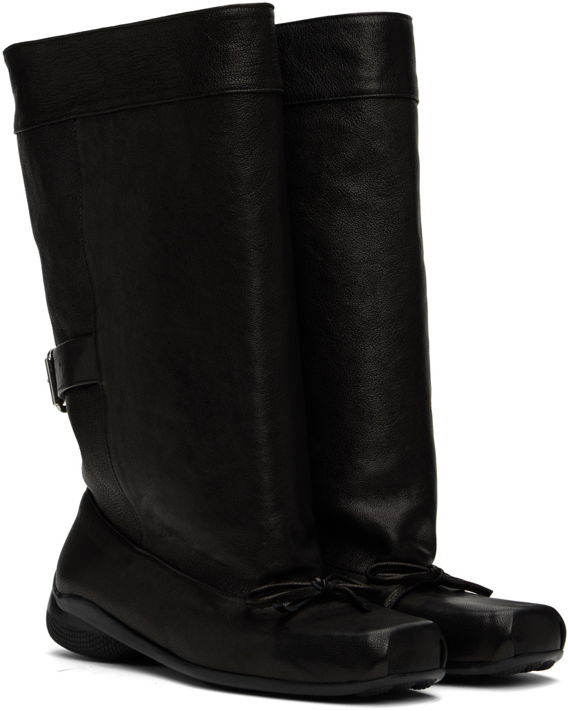 【OPEN Yy】BALLET FLAT CUT-OUT BOOTS ☆24SS/ 追跡付 Gray Ballet Flat Cut-Out Boots by OPEN YY on Sale