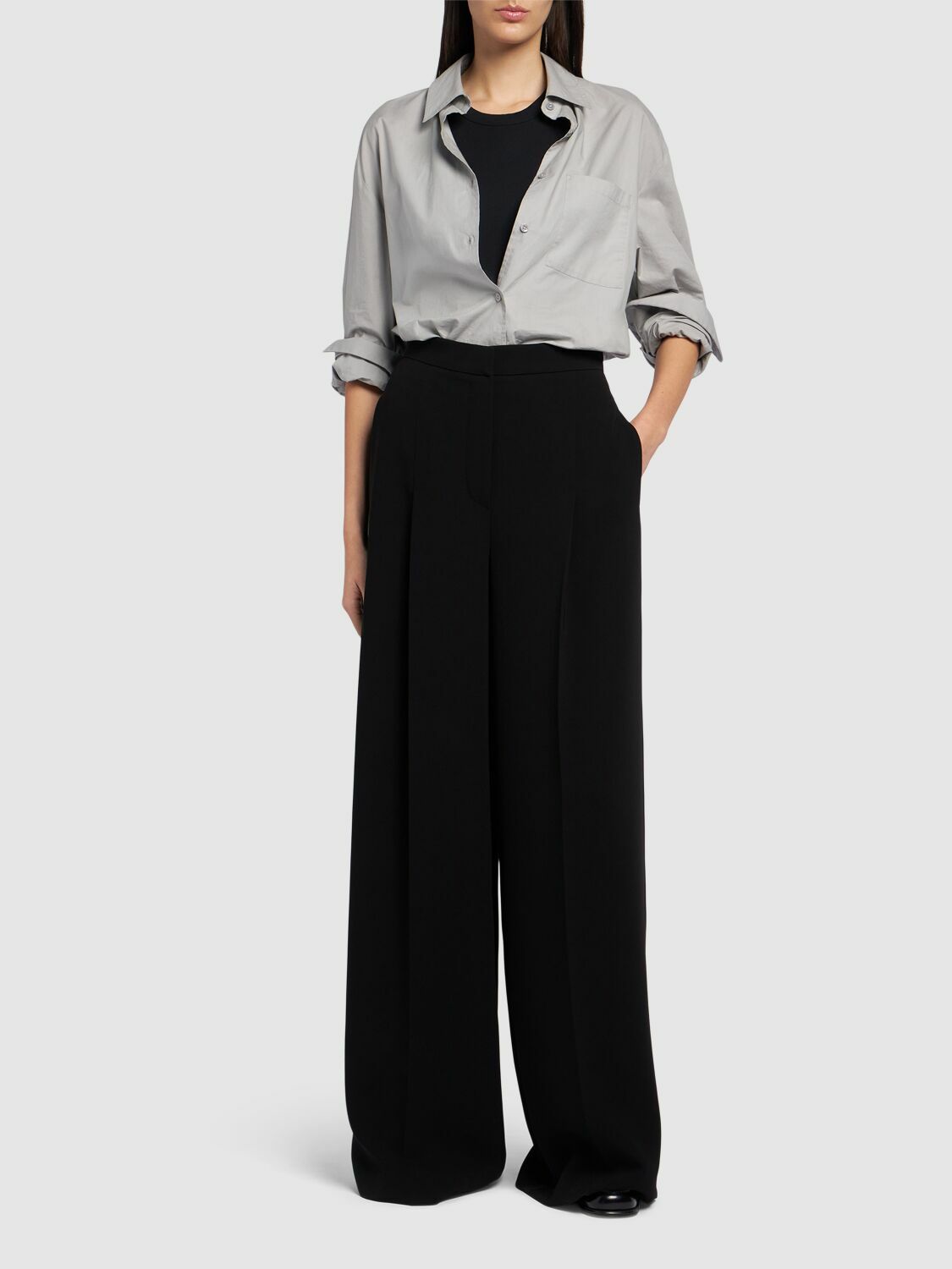MAX MARA Lino Cady Wide Pants Max Mara MAX MARA Lino Cady Wide Pants Max Mara