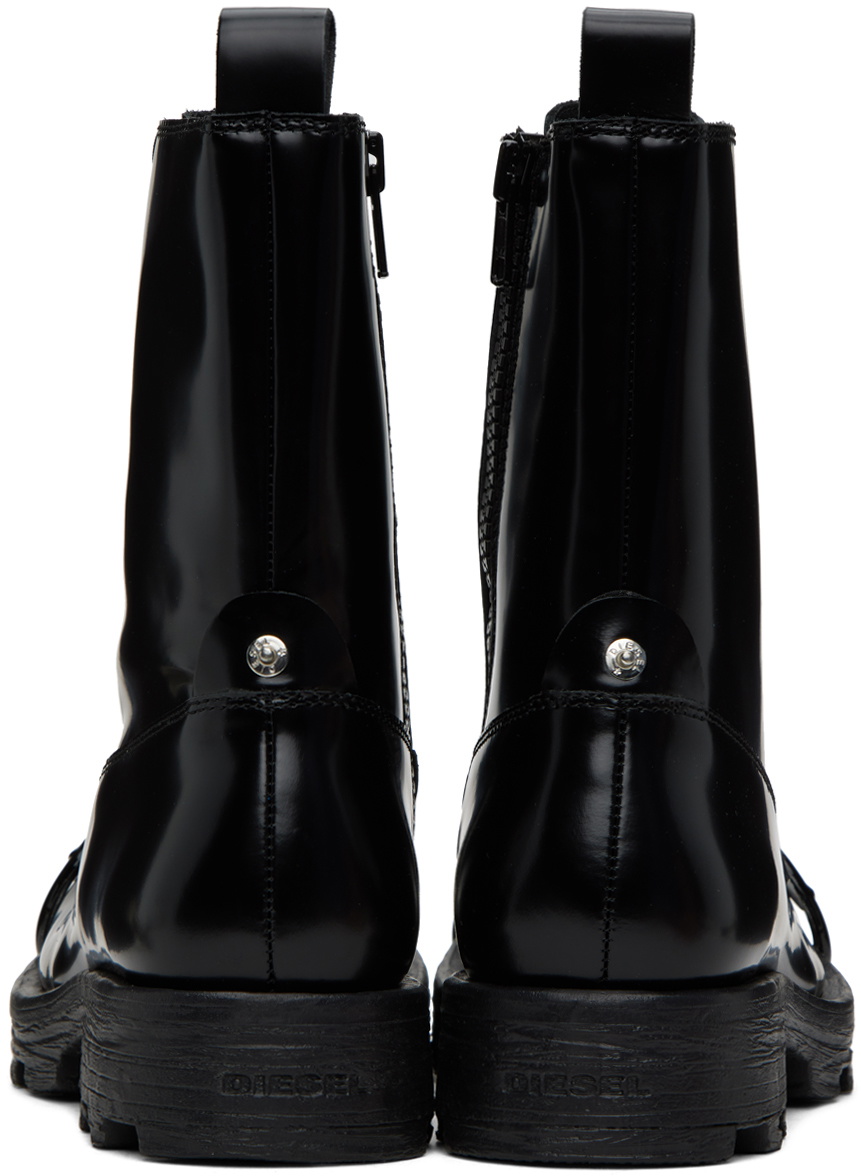 Diesel Black D-Hammer Boots Diesel