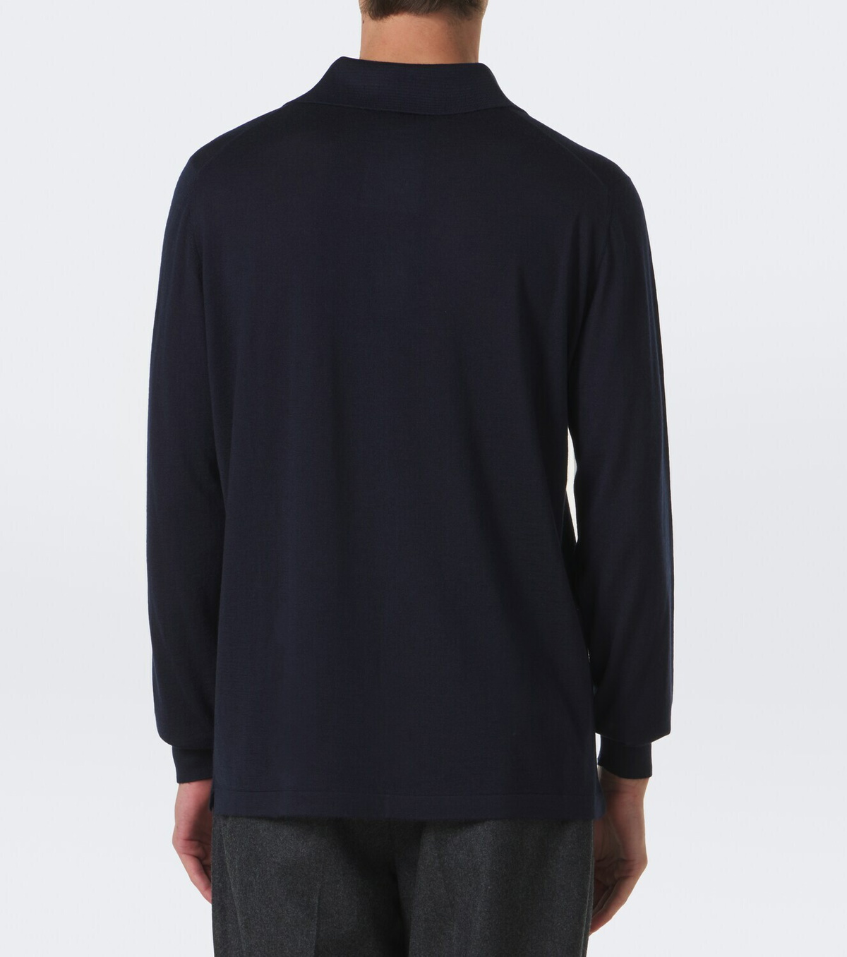 Thom Sweeney Cashmere and silk polo sweater