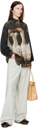 Moschino Multicolor Goose Print Shirt
