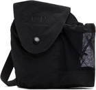 C.P. Company Black Plain Paper Touch Mini Bag