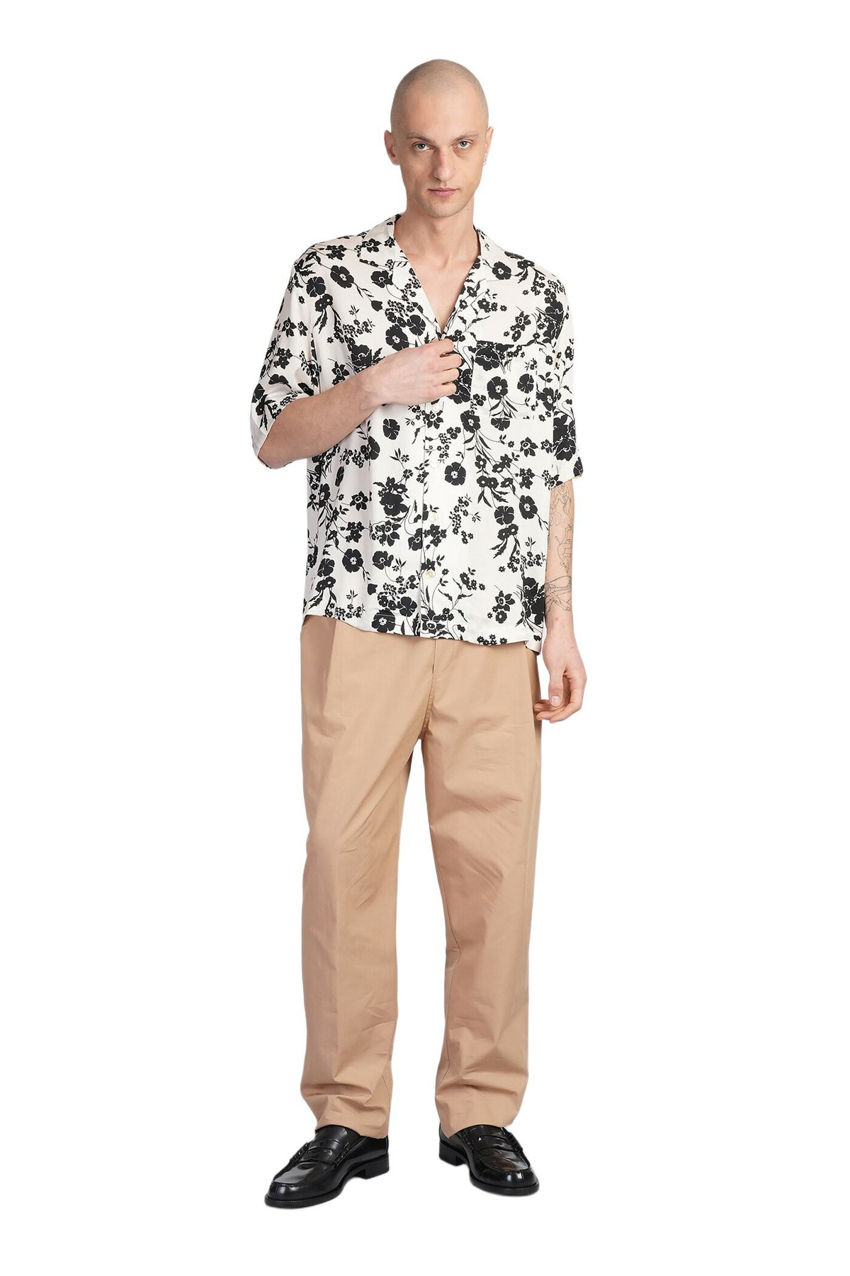 Laneus Shirt In Beige Viscose