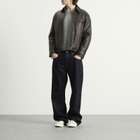 Second/Layer Men's Second Layer Rider Leather Jacket in Black