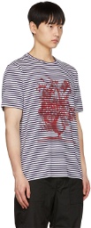 Erdem White & Navy Peter T-Shirt