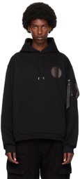 JiyongKim Black Sun-Bleached Fishtail Hoodie