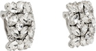 VETEMENTS Silver Fancy Button Clip Earrings